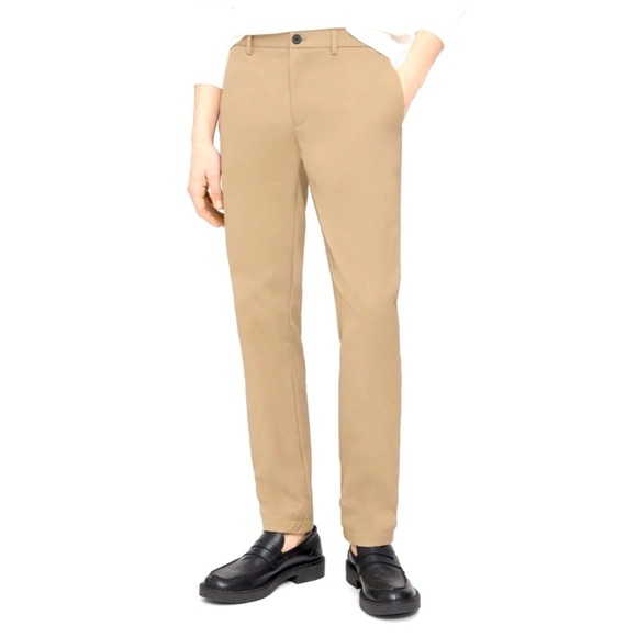 Theory Zaine Neoteric Slim Fit Pant Trousers Tan Khaki Size 29 32 inseam - Picture 1 of 15